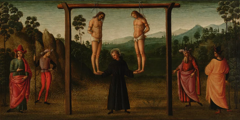 Raffaello Sanzio, Miracolo degli impiccati, 1500-1501