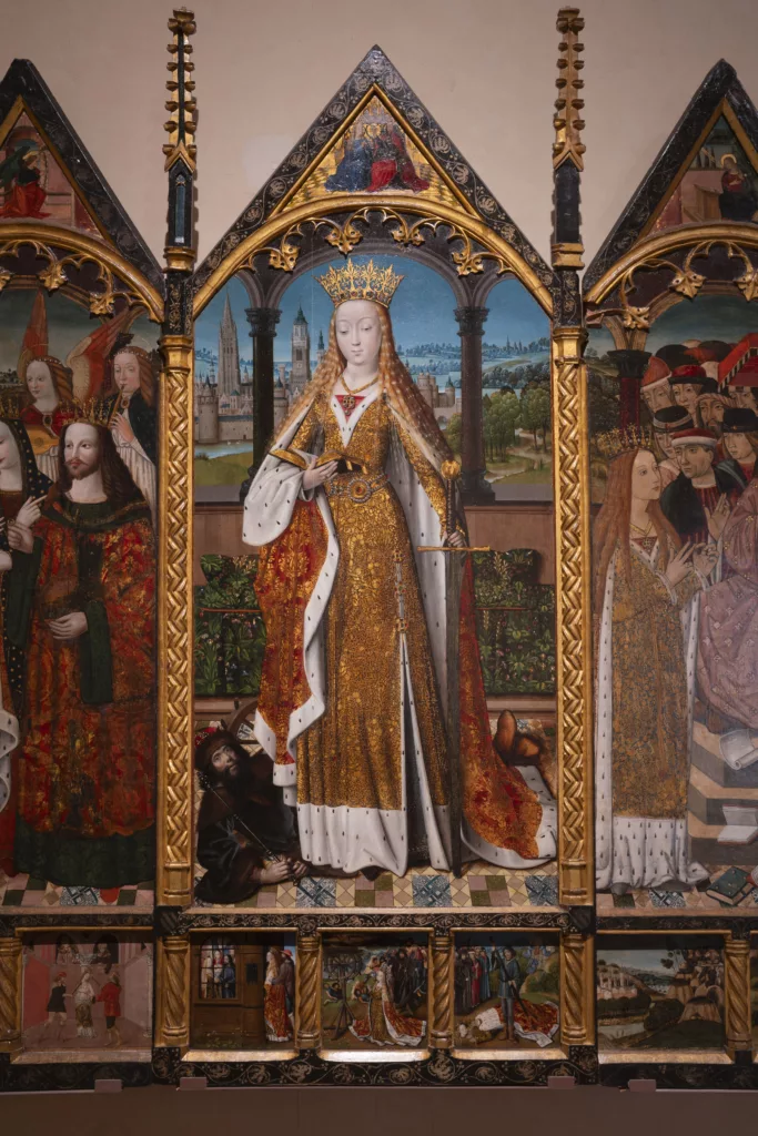 Maestro della Leggenda di Santa Lucia, Santa Caterina d’Alessandria, olio su tavola, 1485-1493