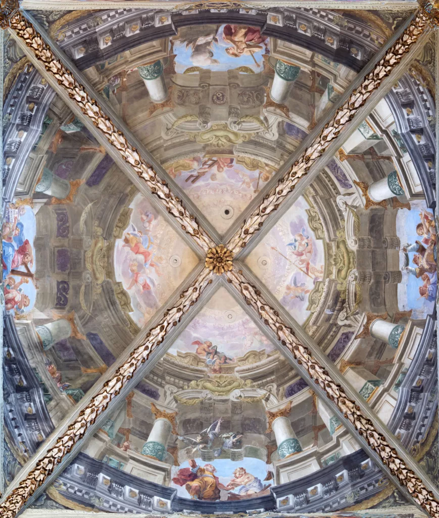 Giovan Battista e Gerolamo Grandi, volte sovrastanti il coro dei Padri, affreschi della chiesa, fine XVII sec.