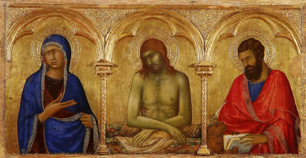 Simone Martini, particolare della predella del polittico di Santa Caterina d’Alessandria,1320
